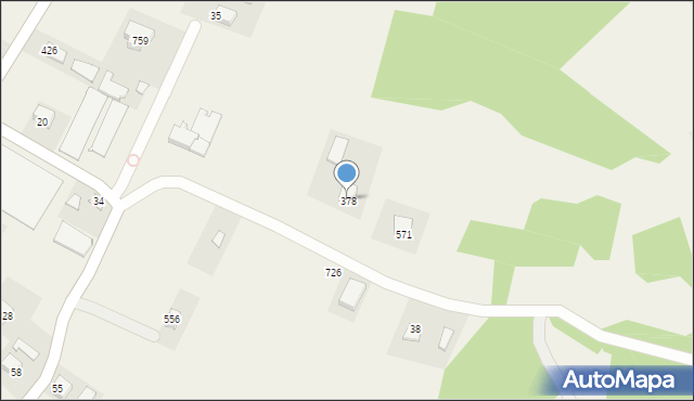 Rożnów, Rożnów, 378, mapa Rożnów