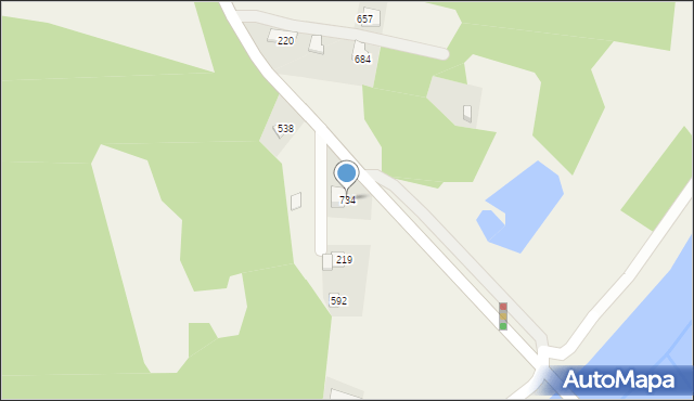 Rożnów, Rożnów, 734, mapa Rożnów