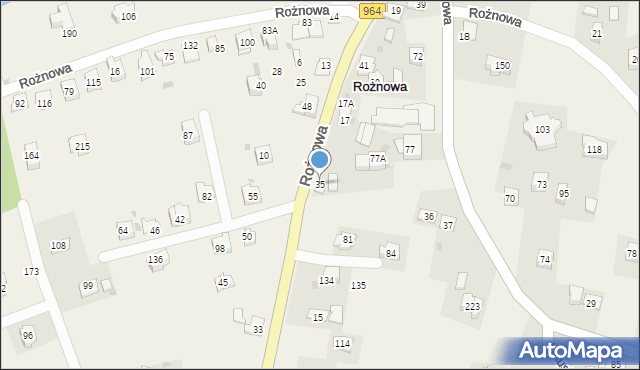 Rożnowa, Rożnowa, 35, mapa Rożnowa