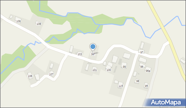 Rożnowice, Rożnowice, 347, mapa Rożnowice