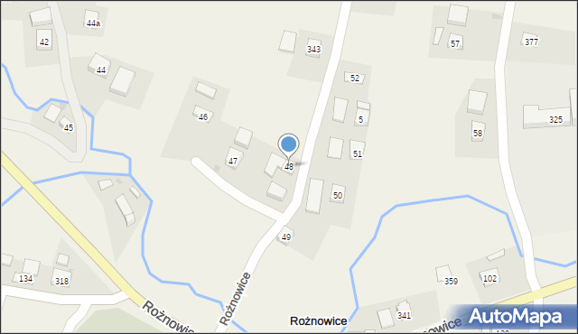 Rożnowice, Rożnowice, 48, mapa Rożnowice