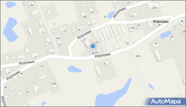 Różnowo, Różnowo, 14, mapa Różnowo