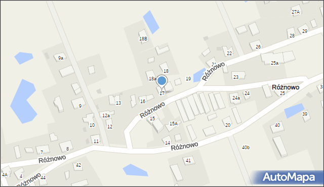 Różnowo, Różnowo, 17, mapa Różnowo