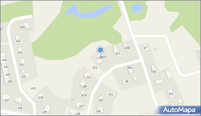 Różnowo, Różnowo, 205, mapa Różnowo