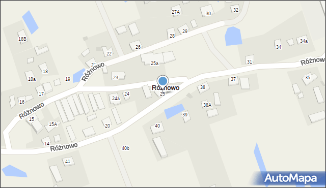Różnowo, Różnowo, 25, mapa Różnowo