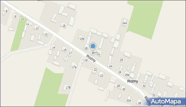 Rożny, Rożny, 20, mapa Rożny