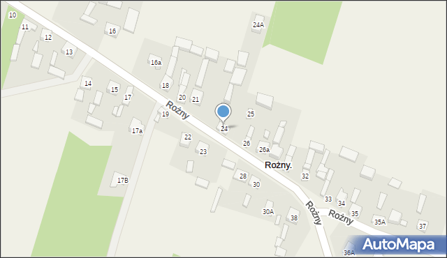 Rożny, Rożny, 24, mapa Rożny