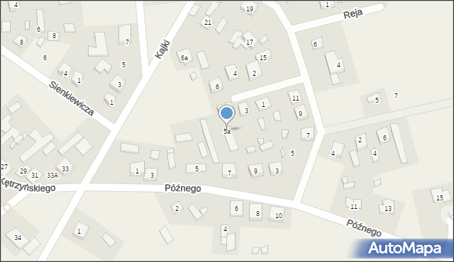 Rozogi, Rodziny Hasselbergów, 5a, mapa Rozogi
