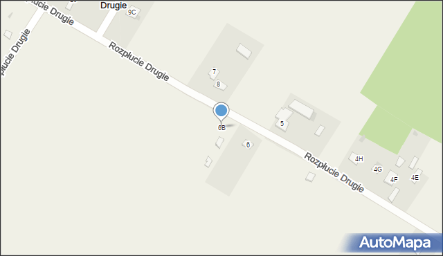 Rozpłucie Drugie, Rozpłucie Drugie, 6B, mapa Rozpłucie Drugie