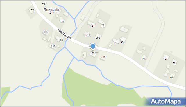 Rozpucie, Rozpucie, 68, mapa Rozpucie