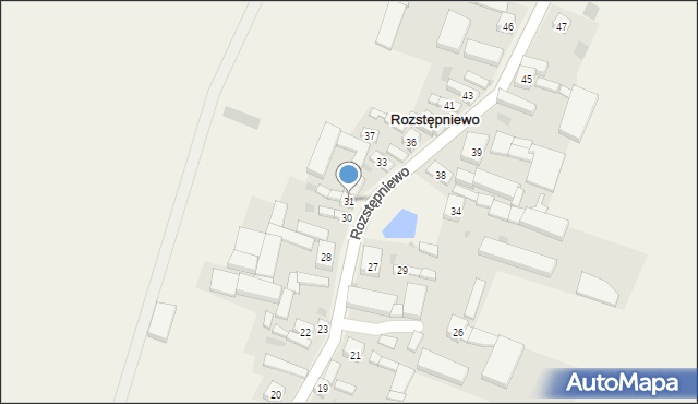 Rozstępniewo, Rozstępniewo, 31, mapa Rozstępniewo