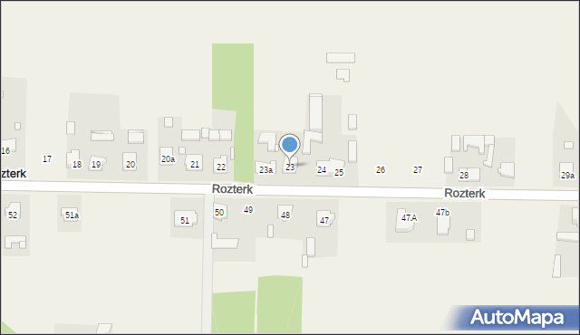 Rozterk, Rozterk, 23, mapa Rozterk