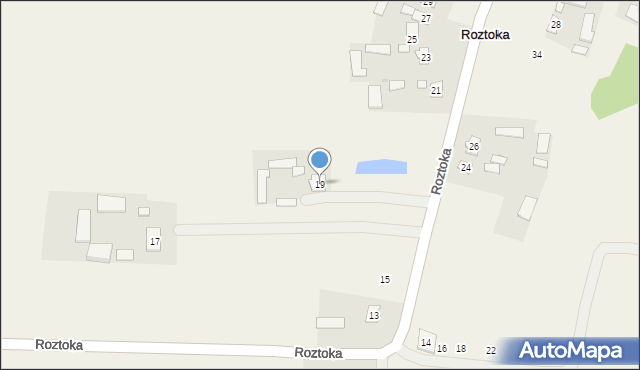 Roztoka, Roztoka, 19, mapa Roztoka