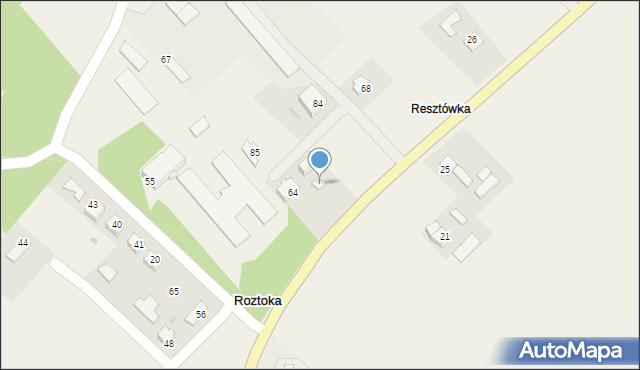 Roztoka, Roztoka, 81, mapa Roztoka