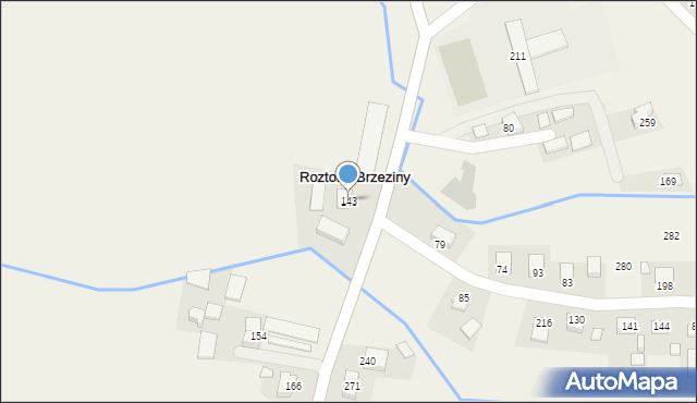 Roztoka-Brzeziny, Roztoka-Brzeziny, 143, mapa Roztoka-Brzeziny