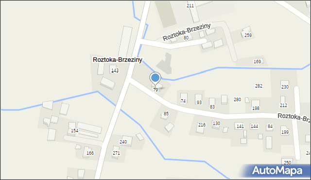 Roztoka-Brzeziny, Roztoka-Brzeziny, 79, mapa Roztoka-Brzeziny