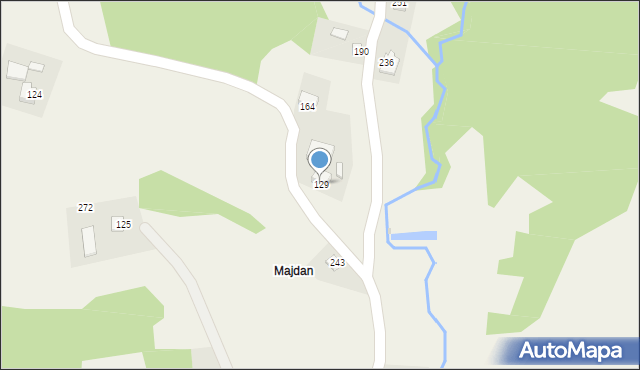 Roztoka-Brzeziny, Roztoka-Brzeziny, 129, mapa Roztoka-Brzeziny