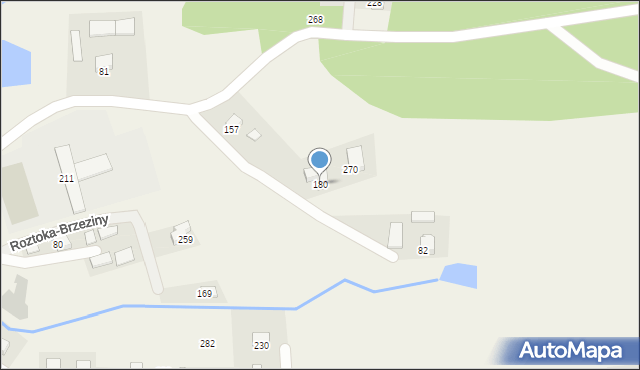 Roztoka-Brzeziny, Roztoka-Brzeziny, 180, mapa Roztoka-Brzeziny