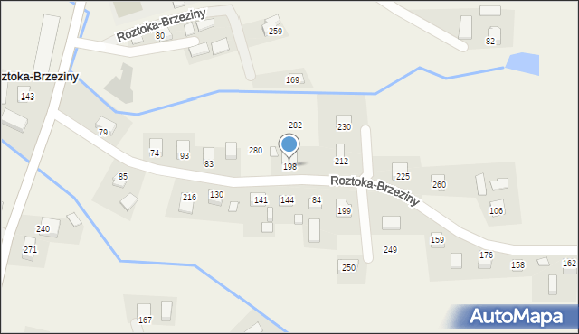 Roztoka-Brzeziny, Roztoka-Brzeziny, 198, mapa Roztoka-Brzeziny