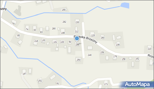 Roztoka-Brzeziny, Roztoka-Brzeziny, 199, mapa Roztoka-Brzeziny