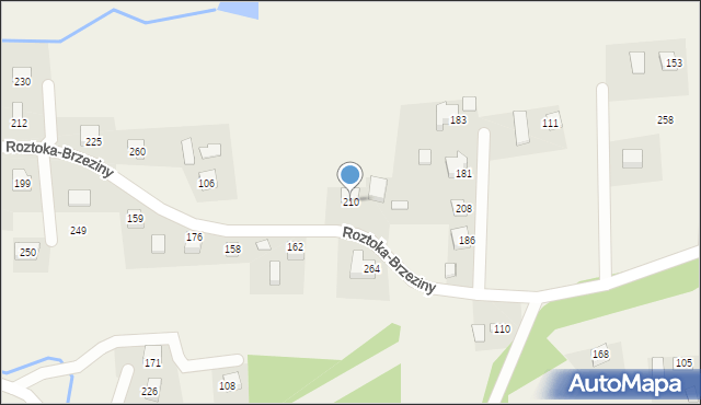 Roztoka-Brzeziny, Roztoka-Brzeziny, 210, mapa Roztoka-Brzeziny