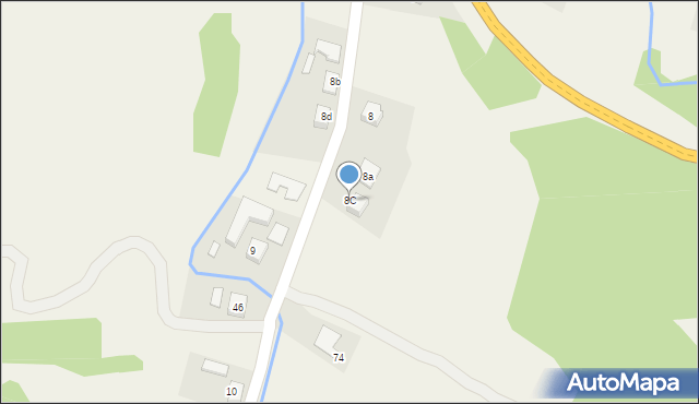 Roztoka Wielka, Roztoka Wielka, 8C, mapa Roztoka Wielka
