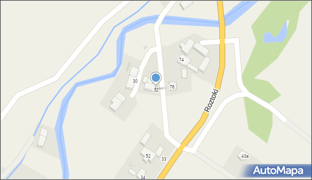 Roztoki, Roztoki, 32, mapa Roztoki