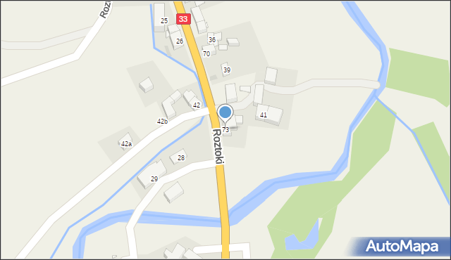 Roztoki, Roztoki, 73, mapa Roztoki