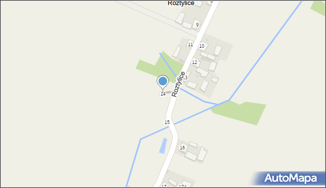 Roztylice, Roztylice, 14, mapa Roztylice