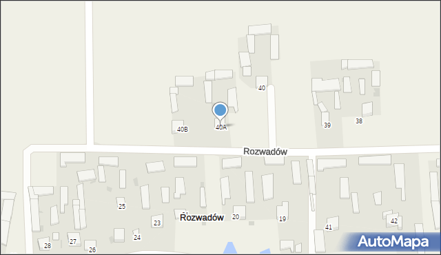 Rozwadów, Rozwadów, 40A, mapa Rozwadów