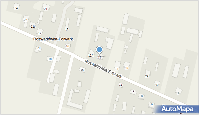 Rozwadówka-Folwark, Rozwadówka-Folwark, 12, mapa Rozwadówka-Folwark