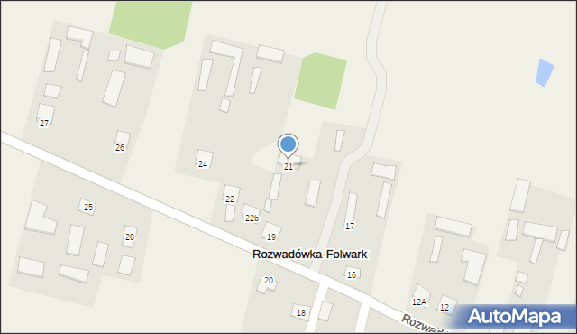 Rozwadówka-Folwark, Rozwadówka-Folwark, 21, mapa Rozwadówka-Folwark