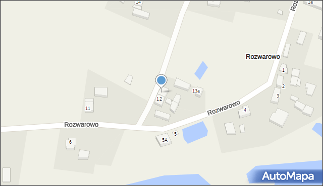 Rozwarowo, Rozwarowo, 13, mapa Rozwarowo