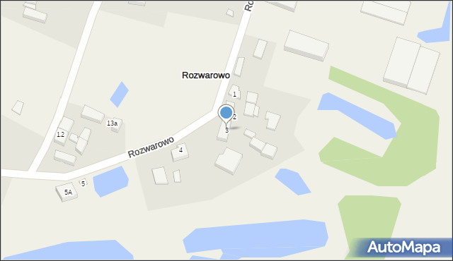 Rozwarowo, Rozwarowo, 3, mapa Rozwarowo
