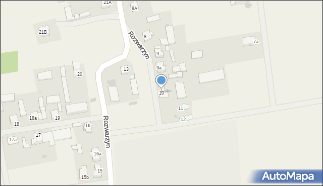 Rozwarzyn, Rozwarzyn, 10, mapa Rozwarzyn