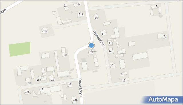 Rozwarzyn, Rozwarzyn, 13, mapa Rozwarzyn