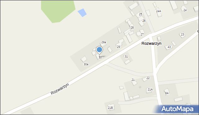 Rozwarzyn, Rozwarzyn, 30, mapa Rozwarzyn