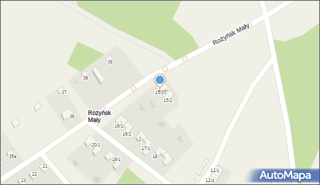 Rożyńsk Mały, Rożyńsk Mały, 15/1, mapa Rożyńsk Mały