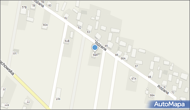 Ruda Strawczyńska, Różana, 34, mapa Ruda Strawczyńska