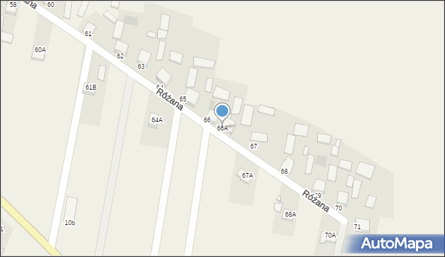 Ruda Strawczyńska, Różana, 37, mapa Ruda Strawczyńska