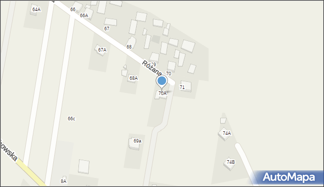 Ruda Strawczyńska, Różana, 48, mapa Ruda Strawczyńska