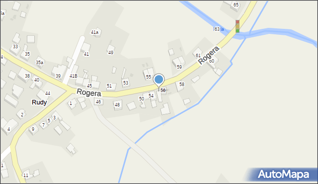 Rudy, Rogera, 54a, mapa Rudy
