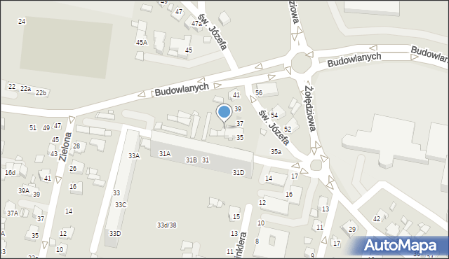 Rybnik, Rondo św. Józefa, 316, mapa Rybnika