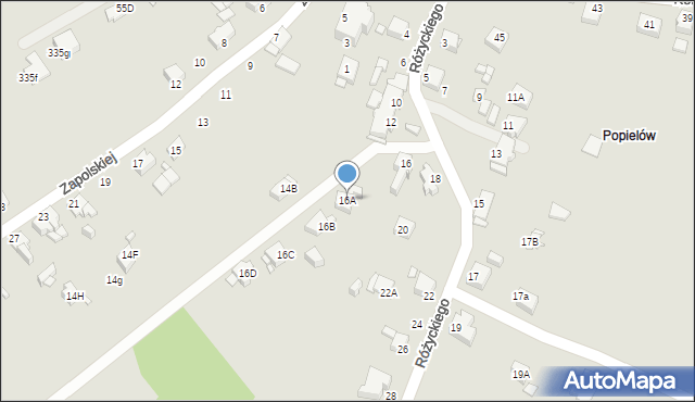 Rybnik, Różyckiego Ludomira, 16A, mapa Rybnika