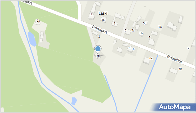 Ryczówek, Rodacka, 2B, mapa Ryczówek
