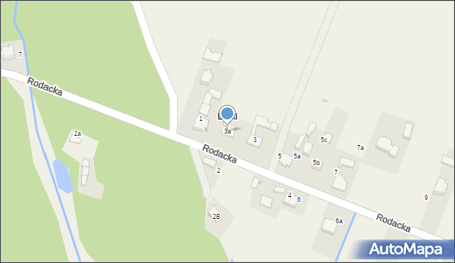 Ryczówek, Rodacka, 3a, mapa Ryczówek