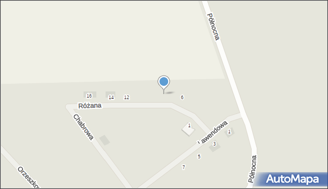 Rzepin, Różana, 8, mapa Rzepin