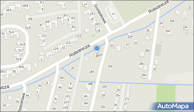 Rzeszów, Robotnicza, 18, mapa Rzeszów