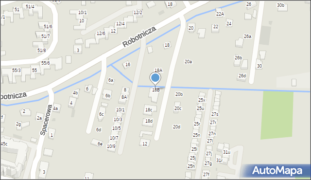 Rzeszów, Robotnicza, 18B, mapa Rzeszów
