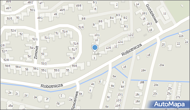 Rzeszów, Robotnicza, 3a, mapa Rzeszów